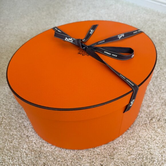 Hermès Fedora Clou de Selle – Black Cotton-Viscose, Original Box  & Ribbon - Picture 10 of 10